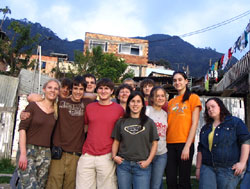 King’s students in barrio Los Olivos Bogota King’s students in barrio Los Olivos Bogota